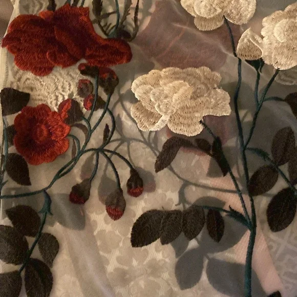 K-TOO Los Angeles Floral Sheer Pants size L - Picture 8 of 12